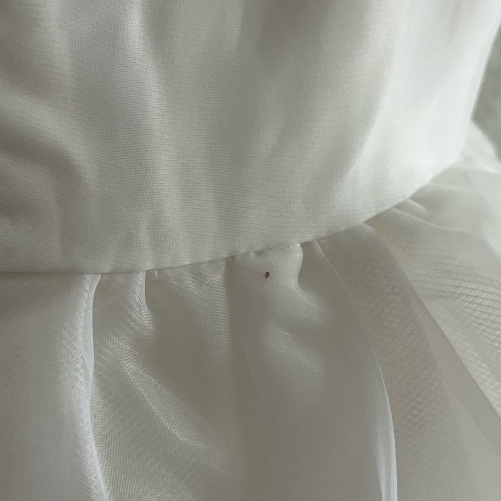 IVY CITY CO | Girls Wedding Flower Girl Cupcake Tulle Dress in White | Size 4/5 - Picture 12 of 13